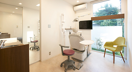 はらだ歯科クリニックの完全個室診療室